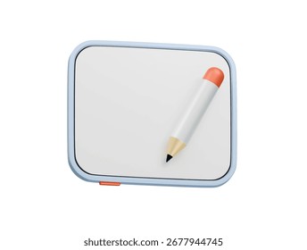  Icono gráfico de la tableta Ilustración 3D Render