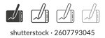 Graphic tablet icon collection for website designs