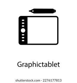 Stockillustration zum Entwurf eines Grafiktabletts