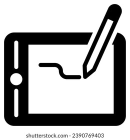 Graphic Tablet icon illustration for web, app, infographic, etc