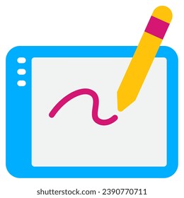Graphic Tablet Symbol Illustration für Web, App, Infografik usw.