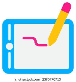 Graphic Tablet icon illustration for web, app, infographic, etc