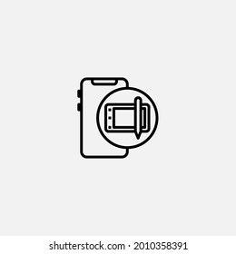Graphic tablet icon sign vector,Symbol, logo illustration for web and mobile