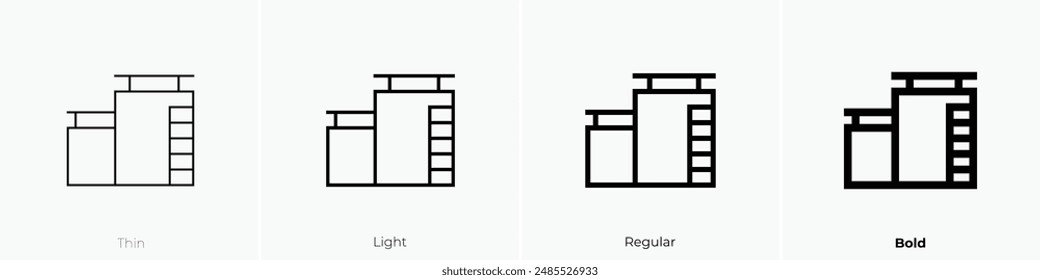 icono gráfico de tableta. Diseño de estilo fino, ligero, regular y audaz aislado sobre fondo blanco
