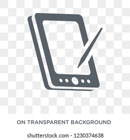 Graphic tablet icon. Trendy flat vector Graphic tablet icon on transparent background from Electronic devices collection. High quality filled Graphic tablet symbol use for web and mobile