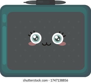 Comprimido gráfico , ilustración, vector sobre fondo blanco