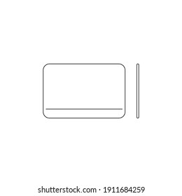 Graphic tablet on white background