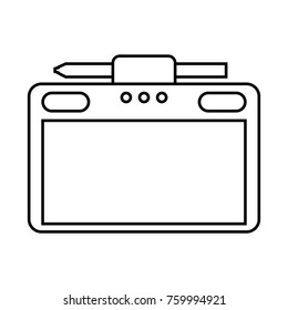 graphic tablet with pen digital work equipment gadget digital