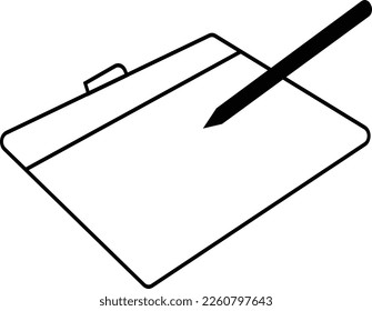 graphic tablet with pen for illustrators