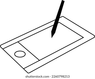 graphic tablet with pen for illustrators