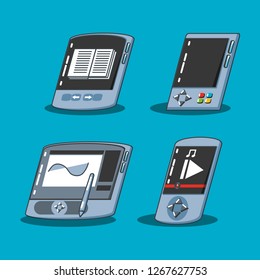 graphic tablet with set devices