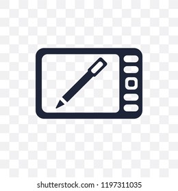 Graphic tablet transparent icon. Graphic tablet symbol design from Electronic devices collection.