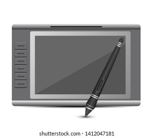 Graphic tablet vector design illustration isolated on white background