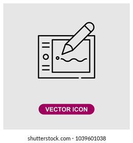 Graphic Tablet Vector Icon