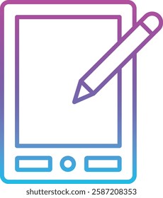 Graphic Tablet vector icon. Can be used for printing, mobile and web applications.