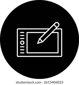 Graphic tablet vector icon. Can be used for printing, mobile and web applications.