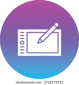 Icono de Vector gráfico de la tableta. Se puede utilizar para aplicaciones de impresión, móviles y de Web.
