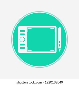 Graphic tablet vector icon sign symbol