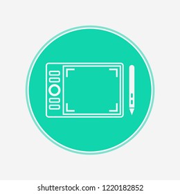 Graphic tablet vector icon sign symbol