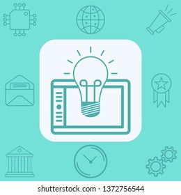 Graphic tablet vector icon sign symbol