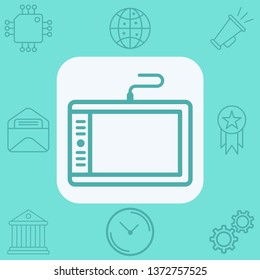 Graphic tablet vector icon sign symbol