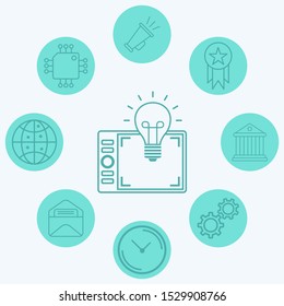 Graphic tablet vector icon sign symbol