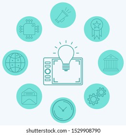Graphic tablet vector icon sign symbol