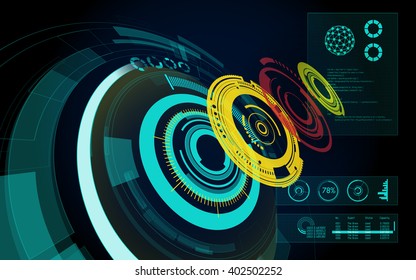 Graphic of technological theme