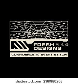 Graphic tee  future urban streetwear concept vector design templates