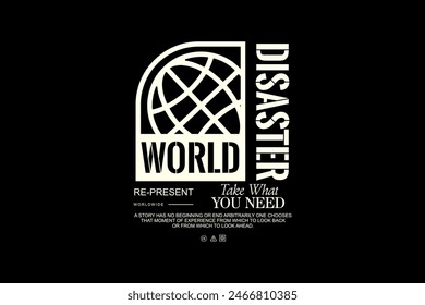 Graphic tee urban streetwear future concept vector design templates