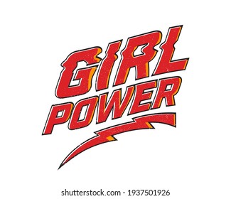 graphic tees girls with design girl power.