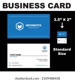 Graphic template of business card