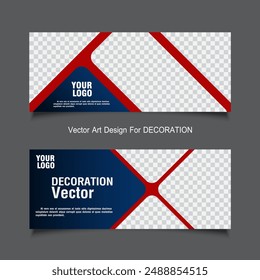 Graphic template design for decoration
