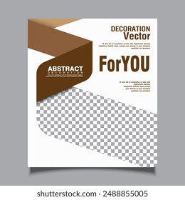 Graphic template design for decoration