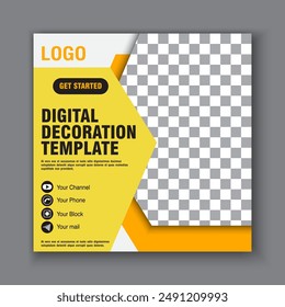 Diseño de Plantilla gráfica para decoración