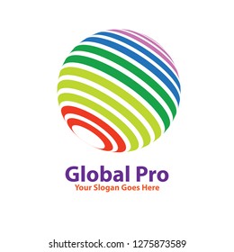 Graphic template logo design 3d in eps.10