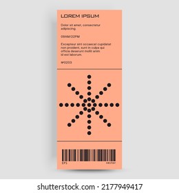 Graphic template made with bold typography and abstract geometric shapes, great for poster art, album cover prints.