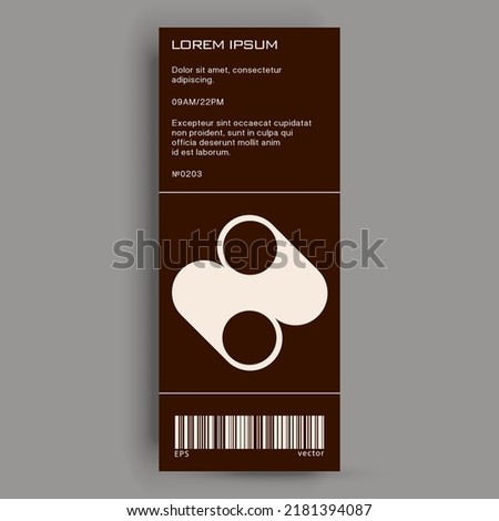 Graphic template made with bold typography and abstract geometric shapes, great for poster art, album cover prints.