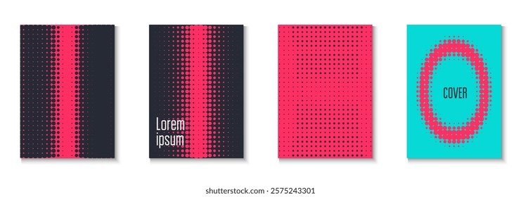Graphic Template Set. Summer Art In Minimal Design. Linear Frame With Geometric Design. Book Flyer. Minimalist Party Pattern. Geometric Line Cover. Trendy Graphic Template