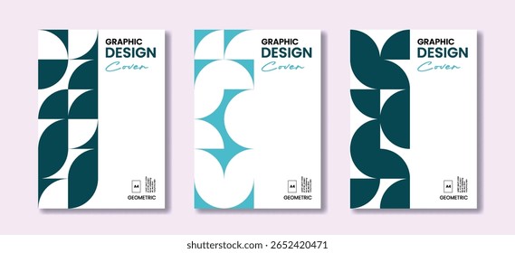 Graphic template with strong geometry, usable for business flyers, product packaging and cover
