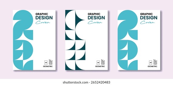 Graphic template with strong geometry, usable for business flyers, product packaging and cover