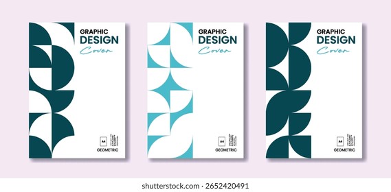 Graphic template with strong geometry, usable for business flyers, product packaging and cover
