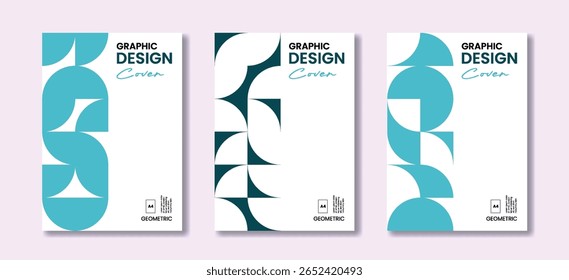 Graphic template with strong geometry, usable for business flyers, product packaging and cover