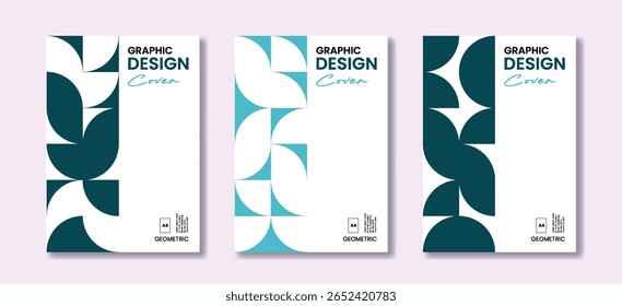 Graphic template with strong geometry, usable for business flyers, product packaging and cover