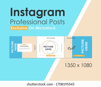 Graphic templates for instagram posts