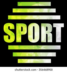 graphic text design(sport)fro print(vector eps10)