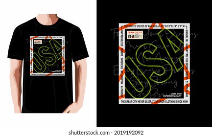 Graphic text illustrations, usa,perfect for the design of t-shirts, and other uses.
