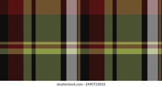 Cuadros de cuadros de tartán de textil gráfico, plataforma sin patrón a cuadros. Tela de Vector de fondo con textura de diente de perro en la paleta de colores negro y lima.