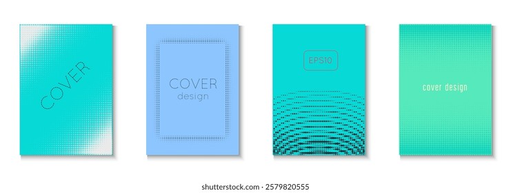 Graphic Texture Set. Cool Circles In Minimal Layout. Young Brand In Minimalistic Frame. Music Flyer. Minimalist Party Poster. Geometric Dot Background. Trendy Graphic Texture