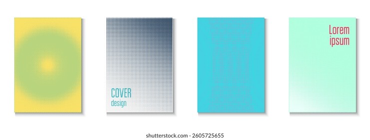 Graphic Texture Set. Cool Memphis Art With Circles. Linear Shapes In Annual Frame. Dot Flyer. Minimalist Line Cover. Geometric Wave Poster. Trendy Graphic Texture